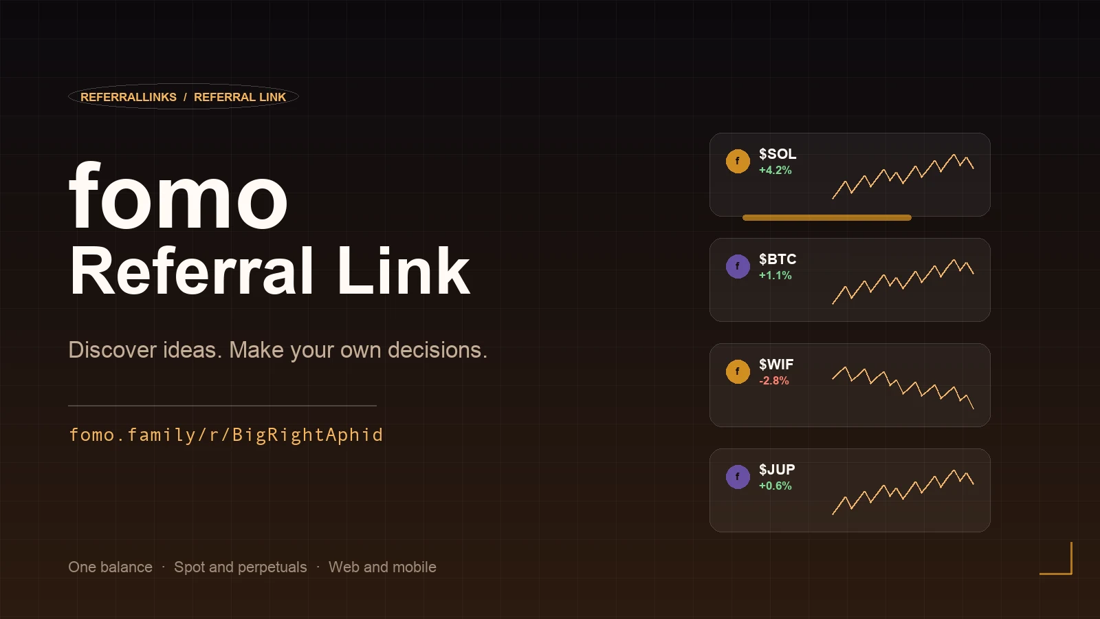 How the fomo referral link works: social crypto trading